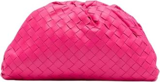 Bottega Veneta Pre-owned Clutches, female, Pink, Size: ONE SIZE Pre-owned Leather Clutch