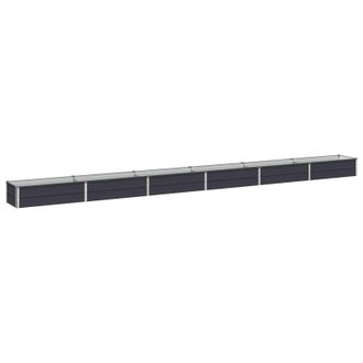 vidaXL Cama De Jard&iacute;n Elevada Gris Antracita 480 X 40 X 24 Cm Vidaxl