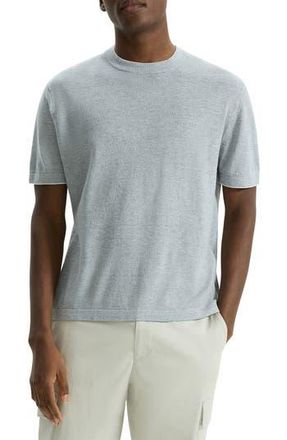 Theory Kolben Linen Blend T-shirt in Grey Heather at Nordstrom Rack, Size Xx-Large