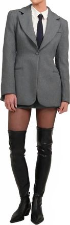 Parentezi Daniela Cinched Back Blazer In Grey