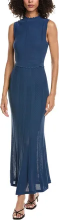 The Kooples Romantic Net Stitches Maxi Dress