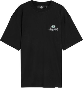Represent Grand Vintage Hand Drawn Cotton T-shirt - Black - XL