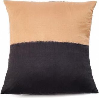 Studio Variously Kala Black and Gold Color Block Mulberry Silk Pillow - Cover Only in Black/gold at Nordstrom