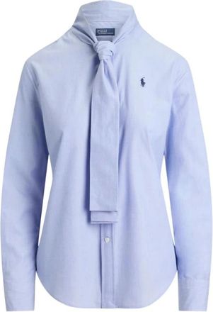 Polo Ralph Lauren Overhemden, Dames, Blauw, 3Xs, Polo Ralph Lauren Overhemden