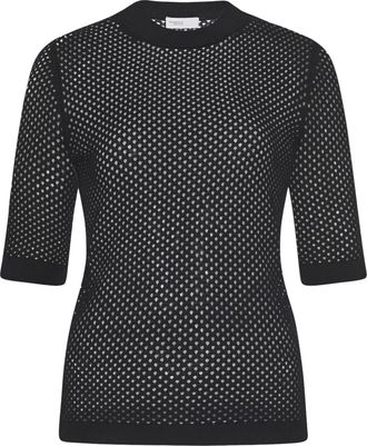 Rosetta Getty Top in rete - Nero