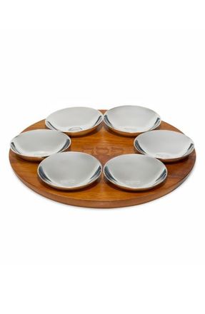 Namb&eacute; Unity Seder Plate in Silver at Nordstrom