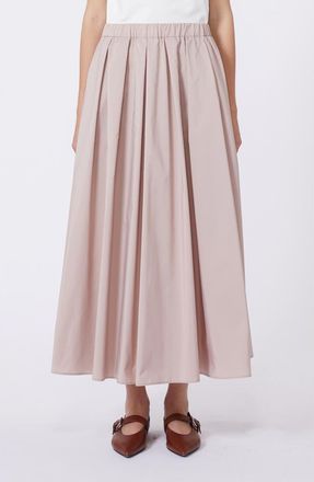Max Mara Curvato A-Line Woven Skirt in Antique Rose at Nordstrom, Size 6