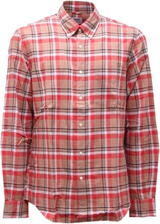 Aspesi Geruite Katoenen Overhemd New Robert II - Heren - Casual Overhemden - Veelkleurig - XL - Katoen - Overhemden
