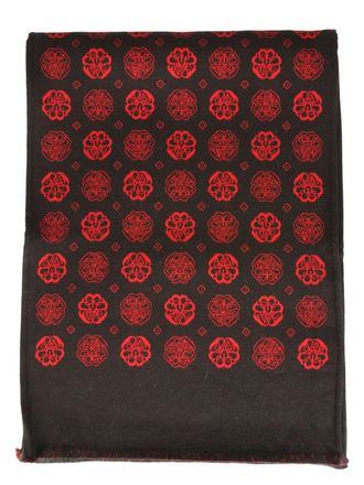 マフラー・ストール alexander mcqueen Printed twill foulard (8164333001Q 5968) Alexander McQueen Alexander Mcqueen Printed Twill Foulard