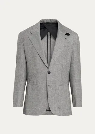 Brioni Mens Notch-Lapel Wool Blazer