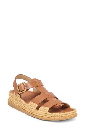 Dolce Vita Shenna Slingback Platform Sandal in Saddle Leather at Nordstrom, Size 6.5
