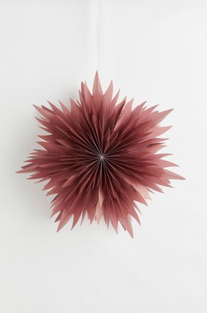 H&M Sternförmiger Lampenschirm aus Papier - Red