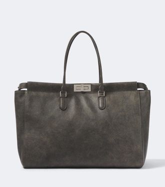 Fendi Borsa Peekaboo Large in pelle