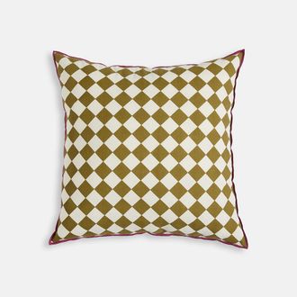 La Redoute Interieurs Kussenhoes 45 x 45 cm, van katoen, ruitjespatroon, LEIHO