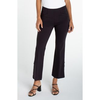 Liverpool L.A. Stella Pull-On Kick Flare Ponte Pants in Black at Nordstrom, Size 10