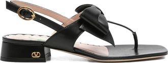 Valentino Garavani Bowow Leather Thong Sandals