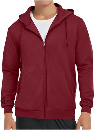 Generic Mens Lightweight Jacket Uk Full Zip Gym Hoodie Ideal for Casual Running Hiking Pullover Sportswear Cardigan Hoody Jackets Windbreak Autumn Sweatsirt R
