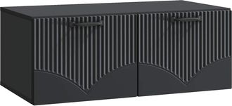 vidaXL Mueble Para Tv De Pared Negro 78,5 X 41 X 30 Cm Vidaxl