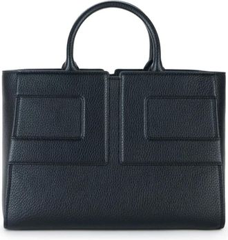 Elisabetta Franchi Tassen, Dames, Zwart, ONE Size, Katoen, Grote Tote Bag Met Logo