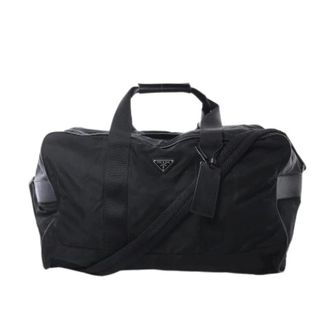 Prada Pre-owned Weekend Bags, female, Black, Size: ONE SIZE Pre-owned V70 2-way Boston Bag