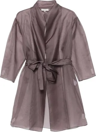 Antonelli Sheer Belted Coat