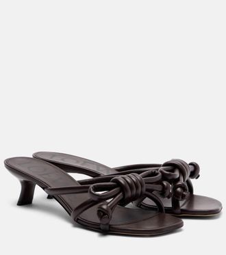 Loewe Flamenco 45 leather mules