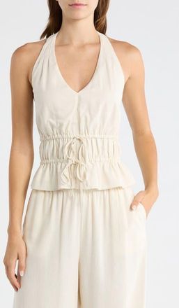 Paige Alysha Halter Top in Parchment at Nordstrom, Size Xx-Small