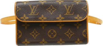 Louis Vuitton Florentine Waist Monogram Canvas Brown Canvas Handbag (Pre-Owned)