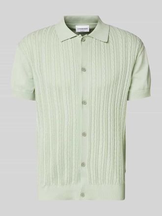 Lindbergh Lindbergh Relaxed Fit Freizeithemd mit Zopfmuster in Mint, Gr&ouml;&szlig;e XL