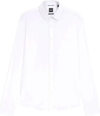HUGO BOSS P-Joe-S-K-261 Shirt - Heren - Zakelijke Overhemden - Wit - XL - Overhemden