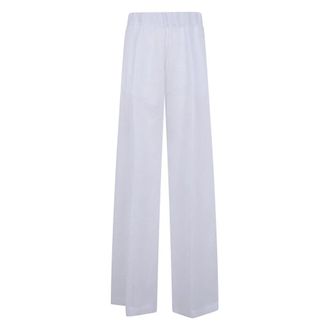 Semicouture Jhonny Broek - Dames - Wijde Broeken - Wit - S - Katoen - Broeken