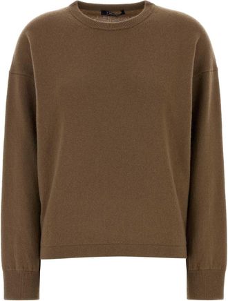 Max Mara Brown Wool Blend Nebbie Sweater