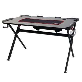 Hhg Hhg - Escritorio 177, Escritorio Ordenador Escritorio Juvenil, Gaming 120x75cm Mvg Negro