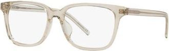 Saint Laurent 55mm Rectangle optical glasses in Blue at Nordstrom