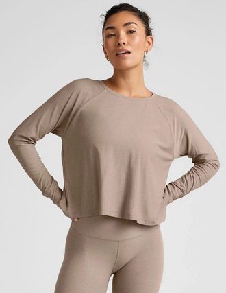 Beyond Yoga Beyond Yoga Featherweight Daydreamer T-Shirt Womens Birch Heather GBO 97