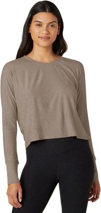 Beyond Yoga Beyond Yoga Featherweight Daydreamer Top Womens Birch Pullover KFC1130