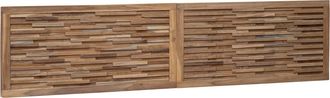 vidaXL Cabecero De Cama Natural Madera De Teca Maciza Vidaxl