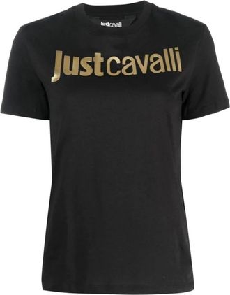 Just Cavalli Zwarte T-shirt en Polo Collectie - Dames - T-shirts - Zwart - S - Tops