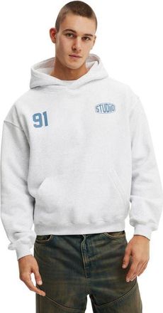Cotton On Mens Box Fit Graphic Hoodie in Athletic Marle Studio La at Nordstrom, Size Xx-Large