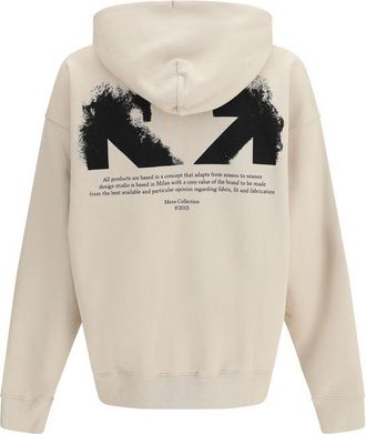 Off-white Mens Beige Cotton Sweatshirt Clothing