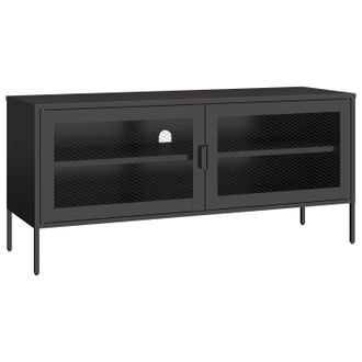 Happy Garden Mueble Tv En Metal 120cm Negro Tom