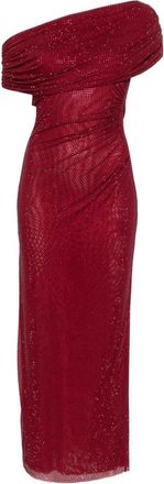 Self Portrait Abito midi drappeggiato con autoritratto