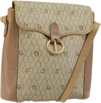 Dior Pre-owned Cross Body Bags, female, Beige, Size: ONE SIZE Pre-owned Vintage Plastic Shoulder Bag