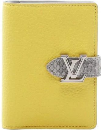 Louis Vuitton Pre-owned Wallets, female, Yellow, Size: ONE SIZE Pre-owned LV Vertical Wallet Compact Wallet