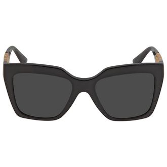 Versace Dark Gray Square Ladies Sunglasses VE4418 GB1/87 56