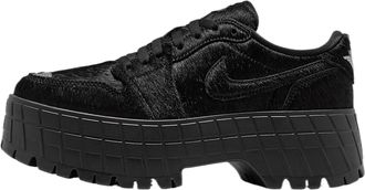 Nike Air Jordan 1 Brooklyn Low Womens Shoes (HF3184-200, Rattan/Rattan/Desert Camo), Black/Black/Gym Red, 2.5 UK