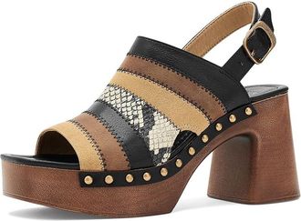 Frye and Co. Wylie Patchwork Womens Dress Sandals Black : 9.5 M, Faux Leather