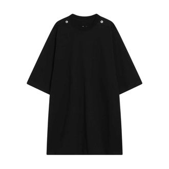 Rick Owens T-Shirts, male, Black, Size: XL Black T-shirt and Polo Collection