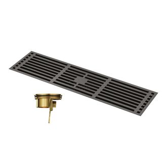OEM Elegante Desag&uuml;e De Suelo De Ducha Gris, Accesorio Duradero - 8x30cm