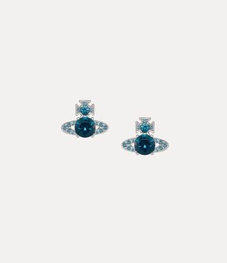 Vivienne Westwood Ismene Earrings Platinum-dark-blue-cz Platinum-dark-blue-cz Women
